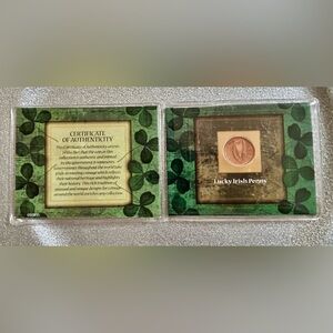 Collectible Genuine Irish Coin
Protective Pocket
Certificate of Authenticity